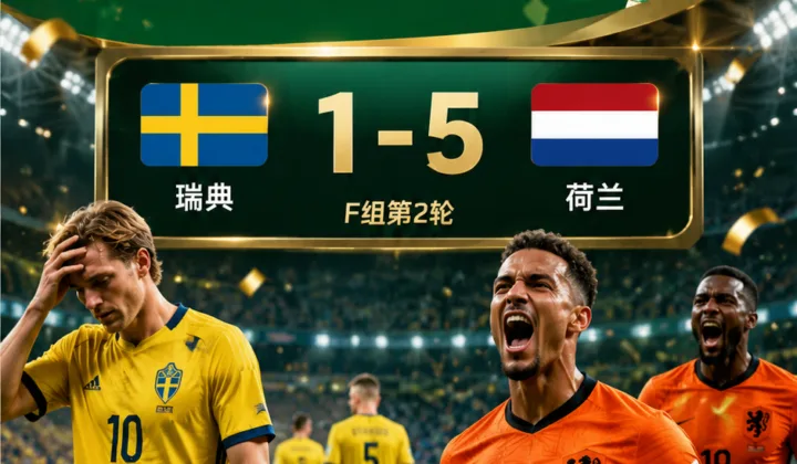 2026世界杯F组：瑞典从5-1大胜到1-5惨负荷兰