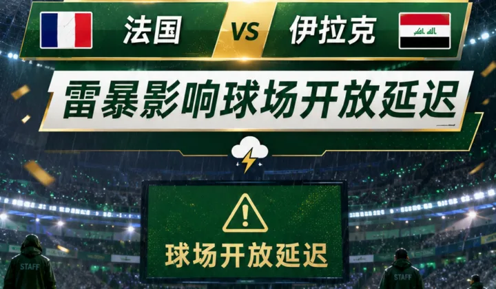 2026世界杯法国队战伊拉克遇雷暴警报 费城球场开放一度延迟