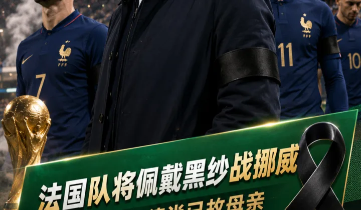 2026世界杯法国队将佩戴黑纱战挪威，悼念德尚已故母亲