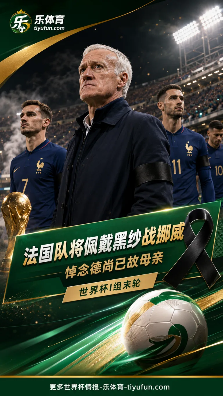2026世界杯法国队将佩戴黑纱战挪威，悼念德尚已故母亲