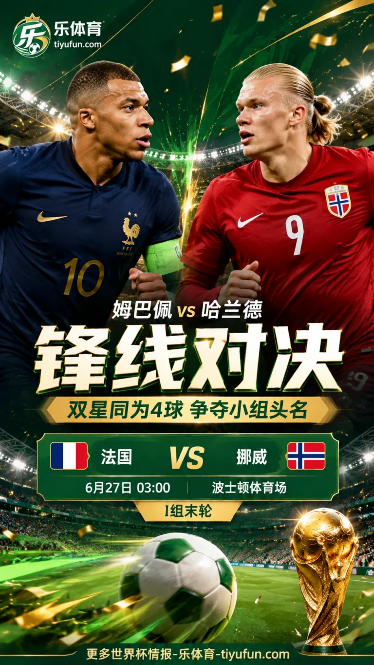 2026世界杯法国vs挪威前瞻：姆巴佩哈兰德再迎锋霸对决