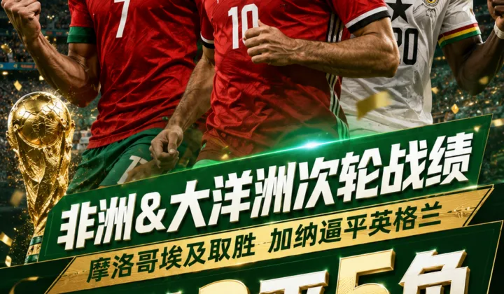 2026世界杯非洲&大洋洲次轮战绩：摩洛哥、埃及取胜，加纳逼平英格兰