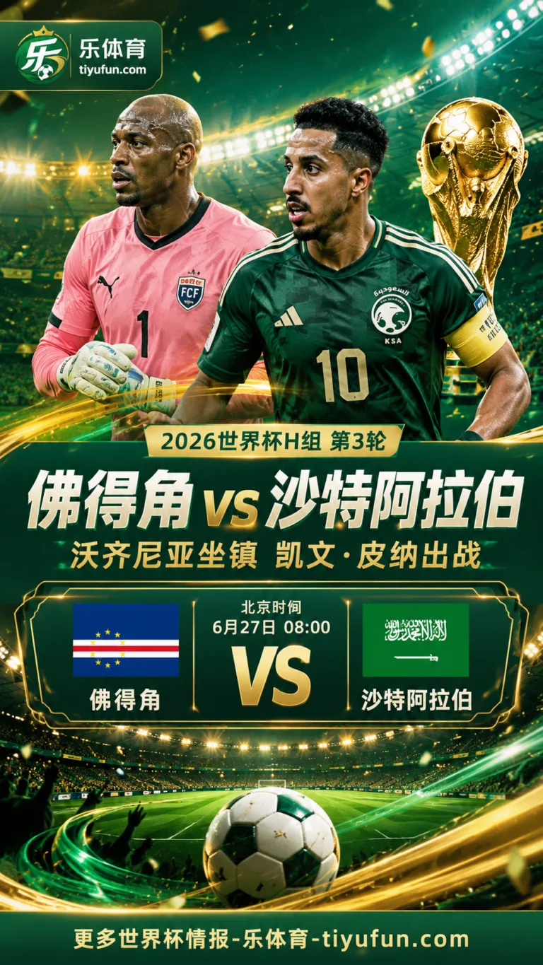 2026世界杯H组首发：佛得角vs沙特，沃齐尼亚坐镇，凯文·皮纳出战