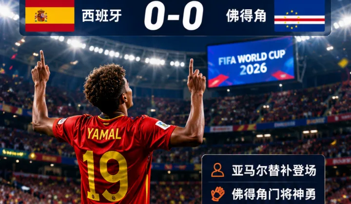 2026世界杯H组：西班牙0-0佛得角，亚马尔首秀后发声称路还很长