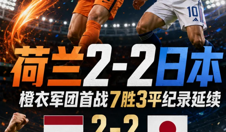 2026世界杯荷兰2-2日本：橙衣军团首战7胜3平纪录延续