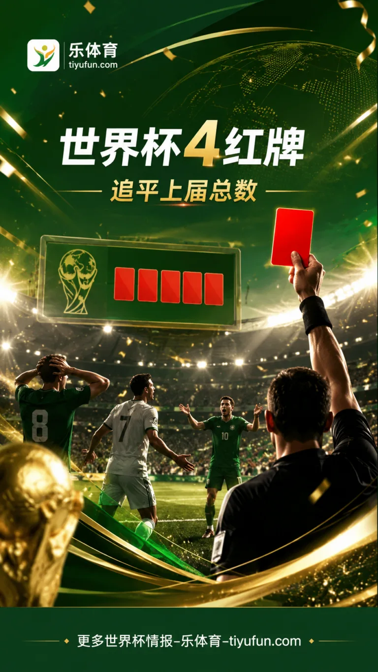 2026世界杯红牌数已达4张，追平2022世界杯整届红牌总数
