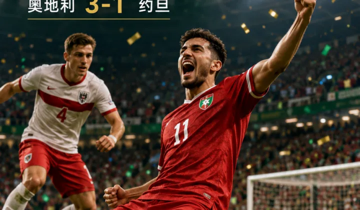 2026世界杯J组：乌勒万打进约旦队史首球，约旦1-3不敌奥地利