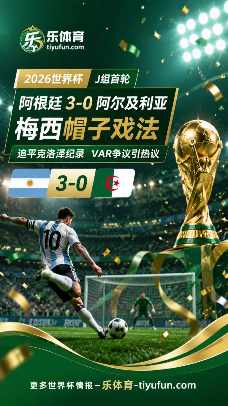 2026世界杯J组争议：梅西戴帽追平克洛泽，阿根廷3-0阿尔及利亚后VAR讨论升温