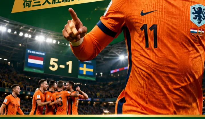 2026世界杯：加克波2射1传，荷兰5-1大胜瑞典