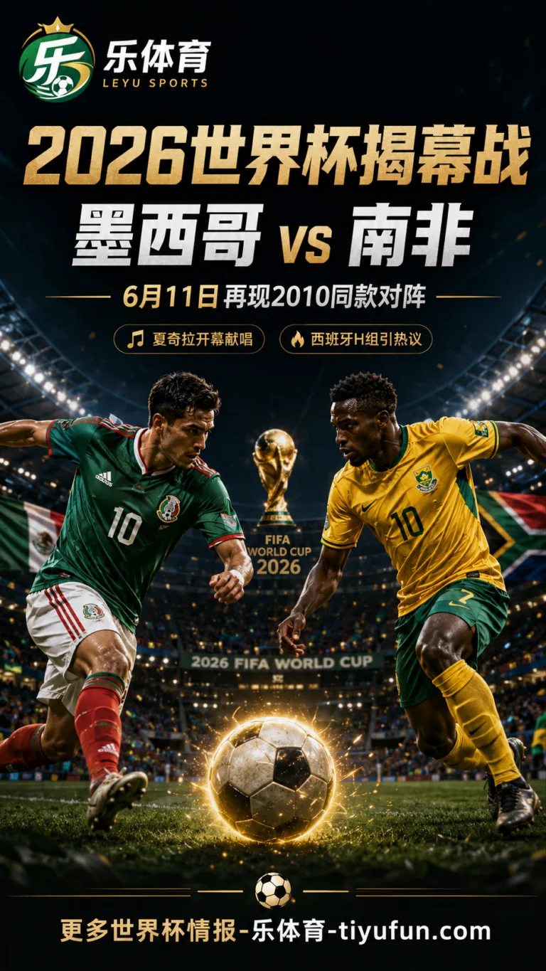 2026世界杯揭幕战再现16年前对阵：墨西哥6月11日迎战南非
