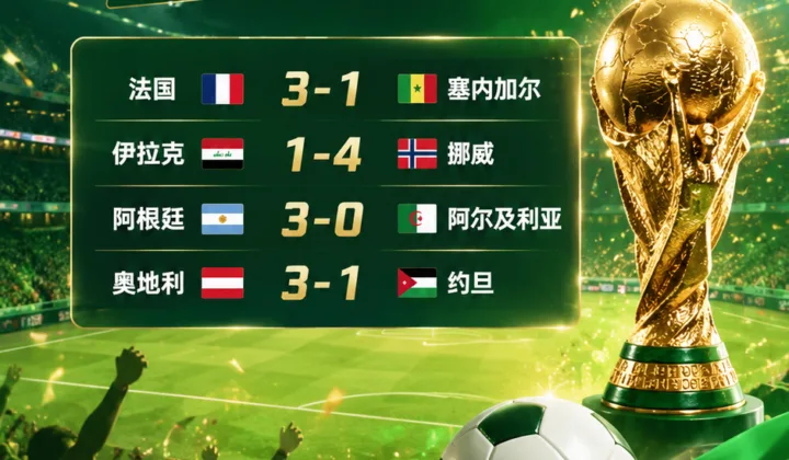 2026世界杯进球狂潮：4场16球，梅西姆巴佩哈兰德同日爆发