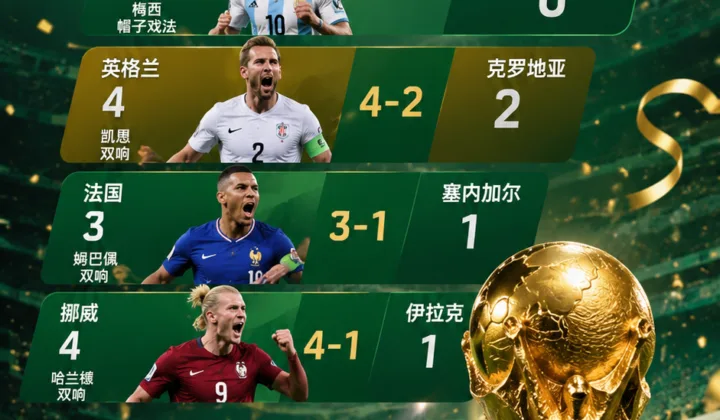 2026世界杯金靴争夺升温：梅西帽子戏法领跑，凯恩双响追赶
