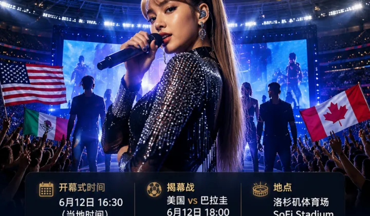 2026世界杯开幕式添K-pop看点：BLACKPINK成员LISA将亮相洛杉矶