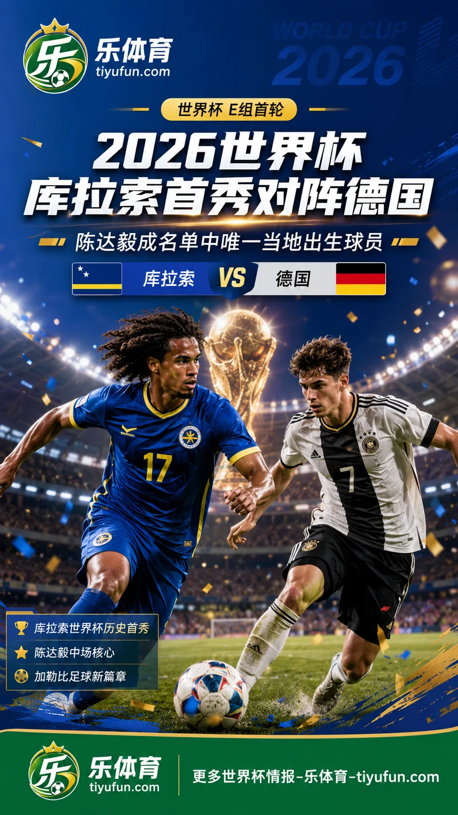 2026世界杯库拉索首秀对阵德国：陈达毅成名单中唯一当地出生球员
