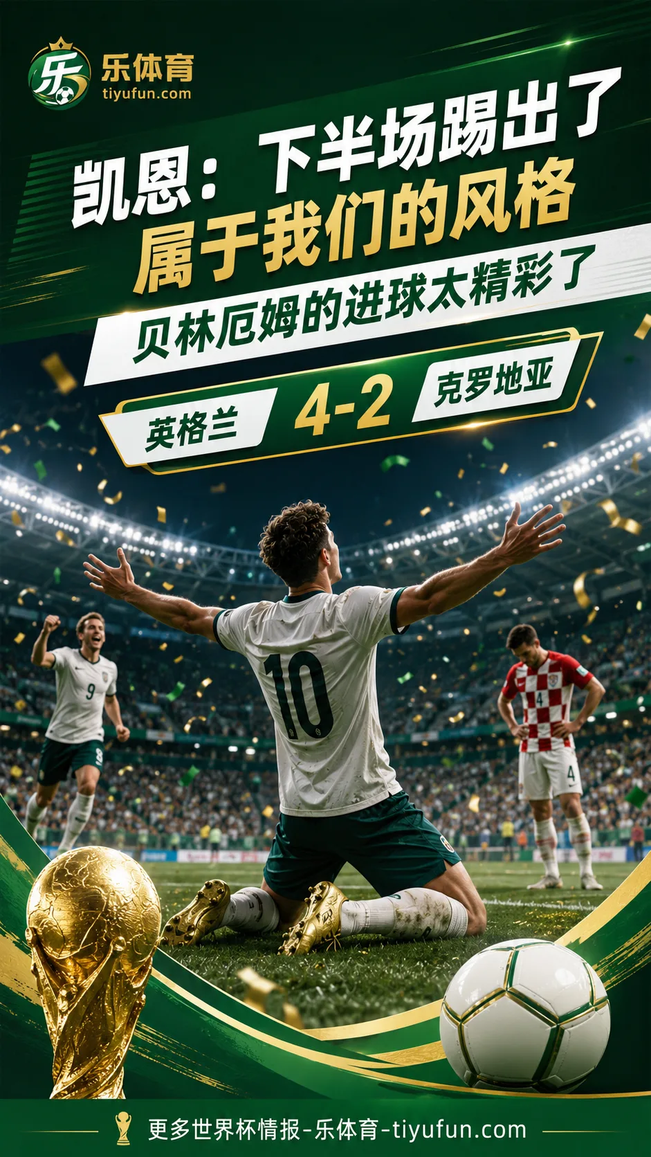 2026世界杯L组：凯恩谈英格兰4-2克罗地亚，下半场强度成为转折