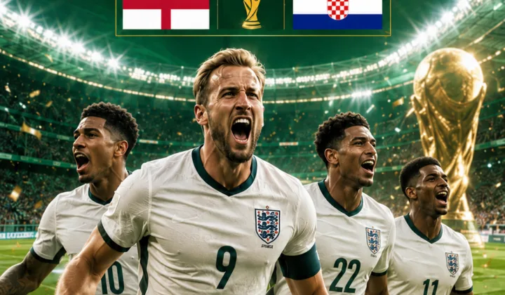 2026世界杯L组：凯恩双响贝林厄姆破门，英格兰4-2克罗地亚