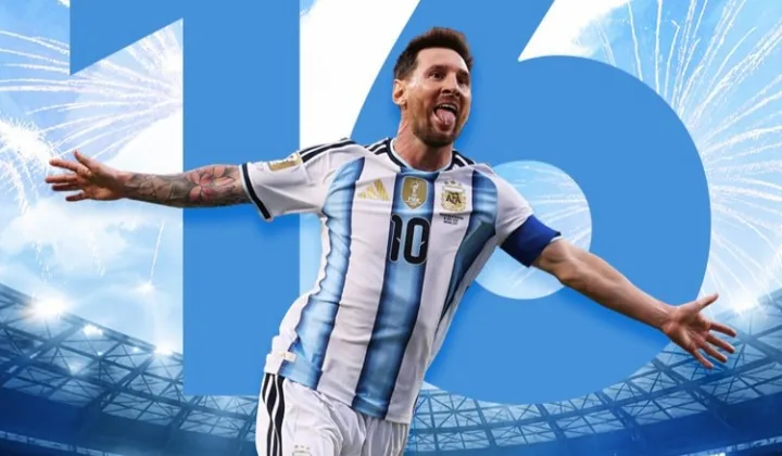 2026世界杯：梅西戴帽达16球，追平克洛泽并列历史射手王