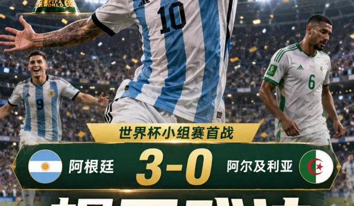 2026世界杯：梅西帽子戏法追平世界杯射手王 阿根廷3-0阿尔及利亚开门红