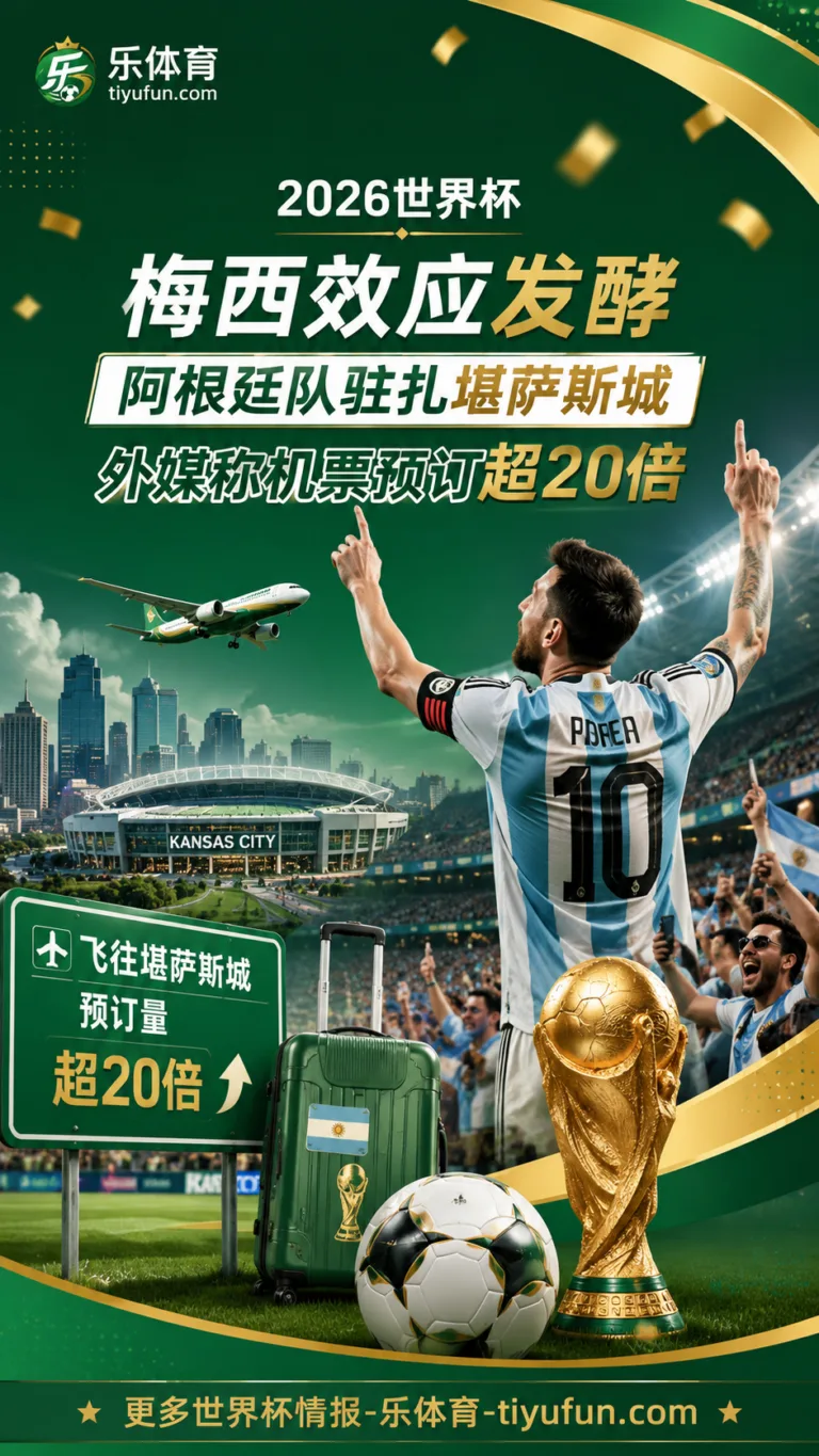 2026世界杯梅西效应发酵：阿根廷队驻扎堪萨斯城，外媒称机票预订超20倍
