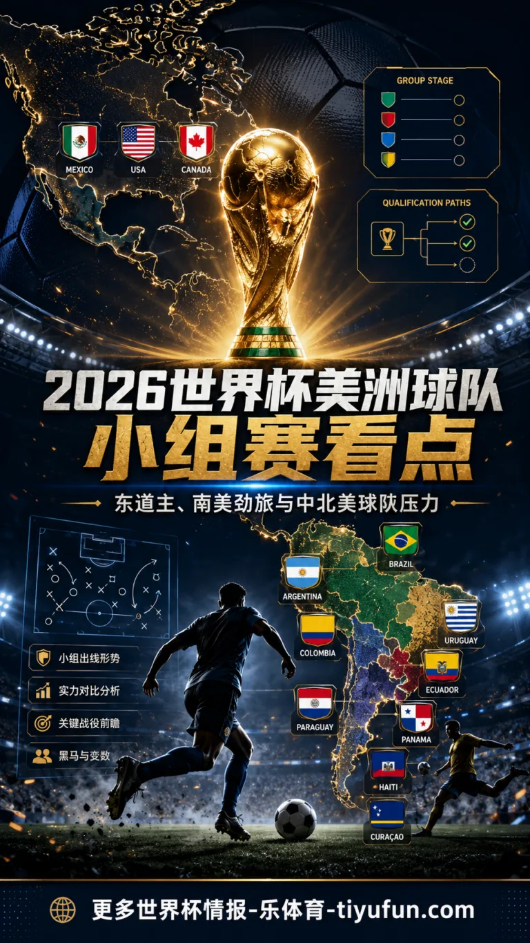 2026世界杯美洲球队小组赛看点：48队赛制下的东道主压力与出线形势