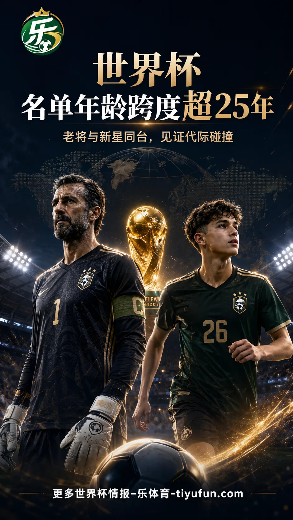 2026世界杯名单年龄跨度超25年：克雷格·戈登与吉尔伯托·莫拉分列两端
