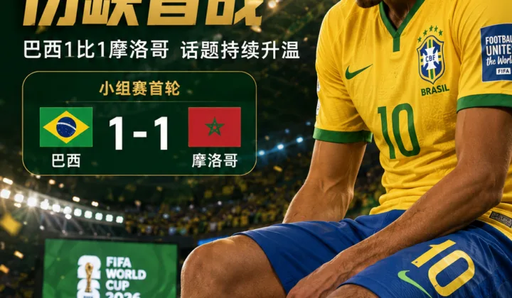 2026世界杯：内马尔伤缺巴西首轮，巴西1-1摩洛哥后锋线话题升温