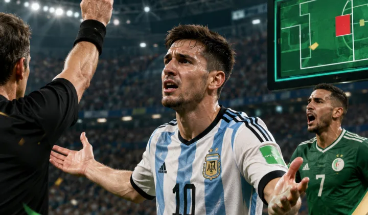 2026世界杯判罚争议发酵：阿尔及利亚足协据称就梅西未染红向FIFA申诉