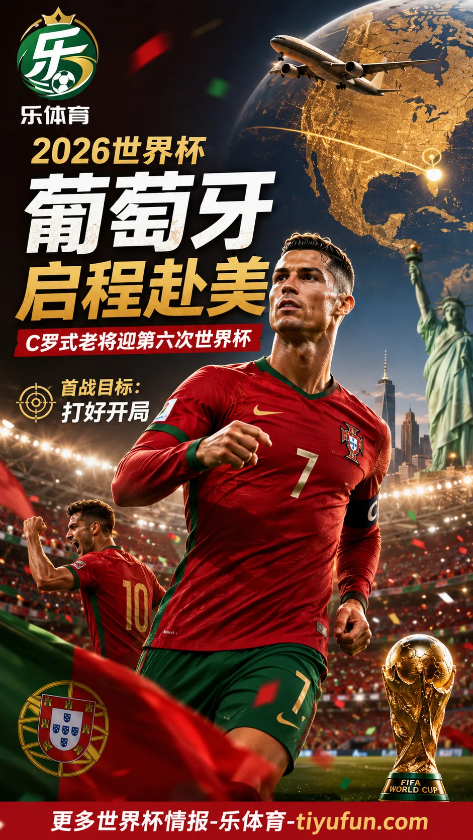 2026世界杯葡萄牙队启程赴美，41岁C罗回应身体状态与首战目标