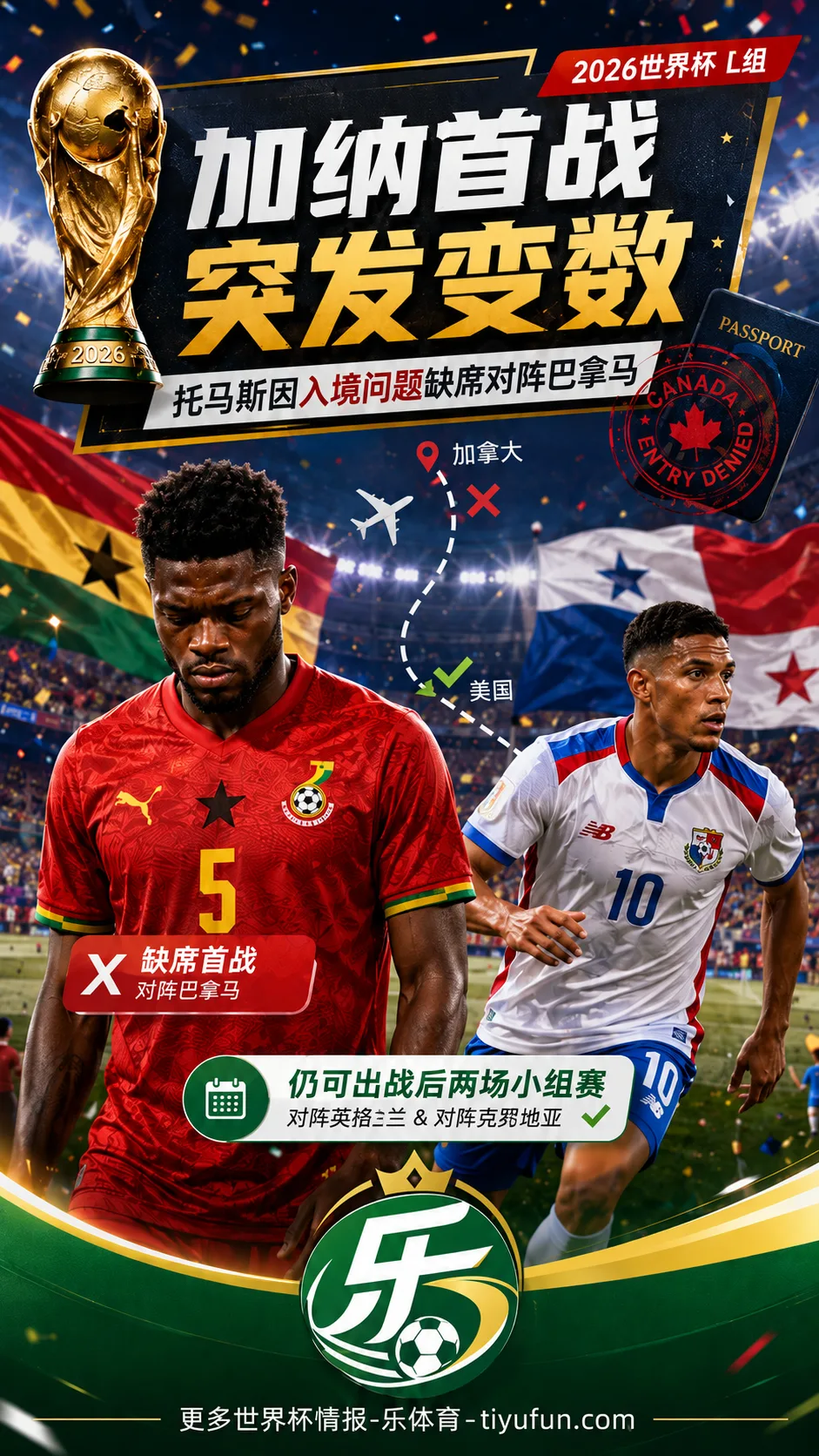 2026世界杯签证风波:加纳中场托马斯将缺席首战对阵巴拿马