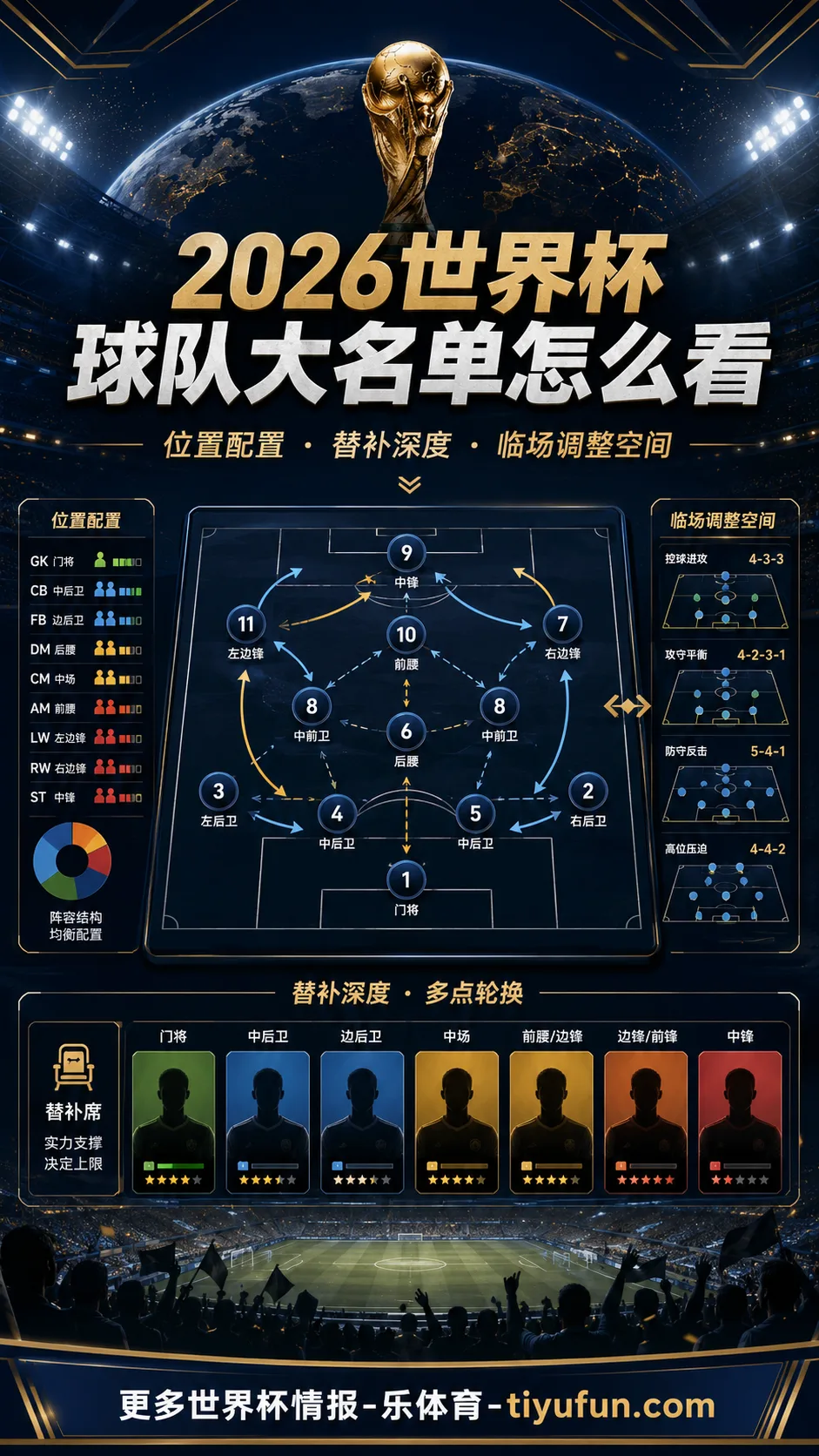 2026世界杯球队大名单怎么看:48队赛制下的位置配置与替补深度