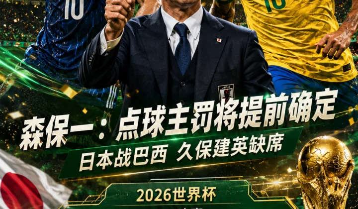 2026世界杯日本队迎战巴西队，森保一称点球主罚顺序将提前确定