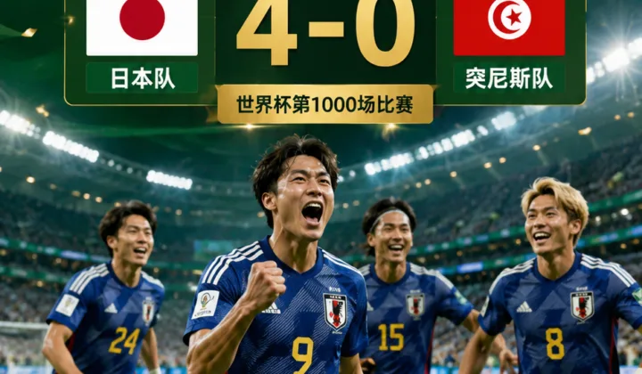 2026世界杯日本队4-0突尼斯，森保一强调缺阵也要保持赢球能力