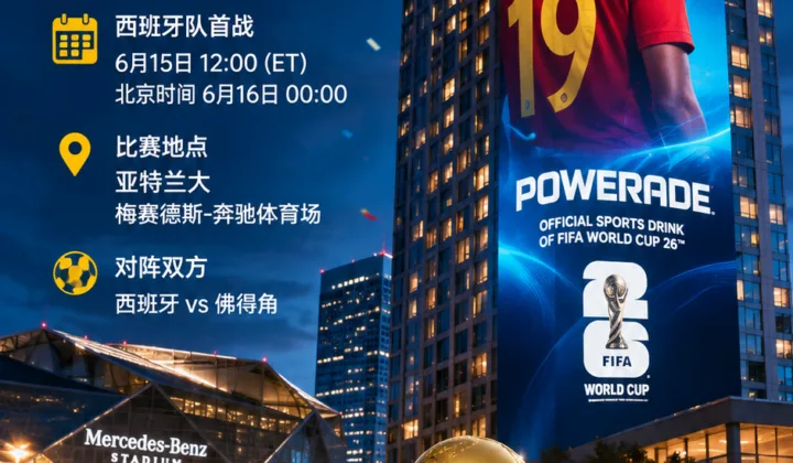 2026世界杯赛前热度升温：亚马尔巨幅广告亮相亚特兰大