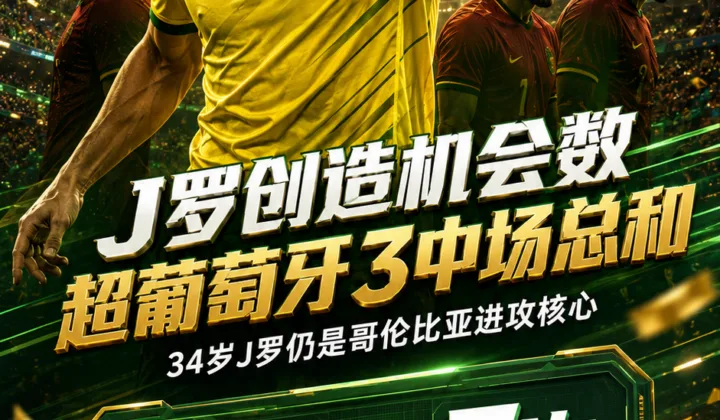 2026世界杯数据：J罗创造机会数超过葡萄牙3名中场总和