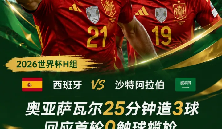 2026世界杯西班牙队迎反弹：奥亚萨瓦尔25分钟造3球，回应首轮0触球尴尬