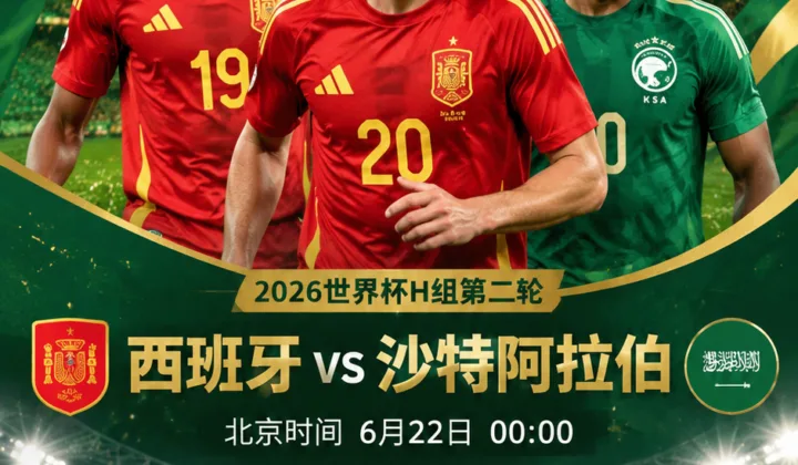 2026世界杯西班牙vs沙特首发：亚马尔首次先发，佩德里、巴埃纳领衔出战