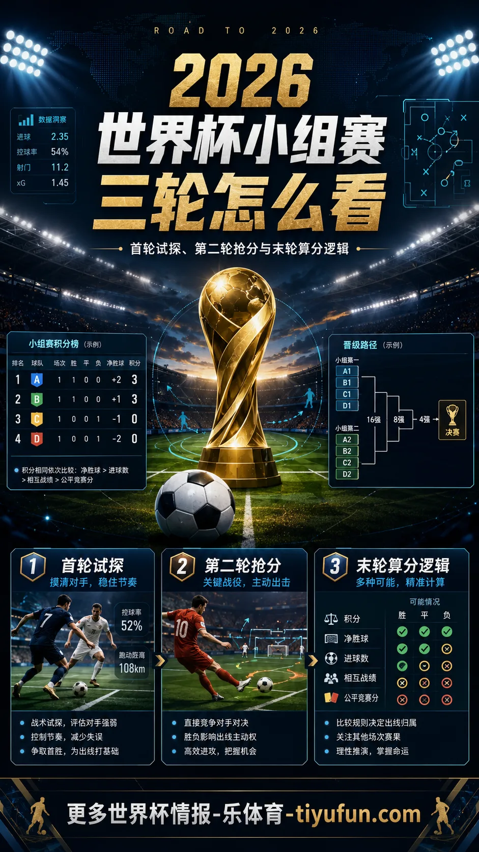 2026世界杯小组赛三轮怎么看：48队赛制下的出线规则与末轮算分逻辑