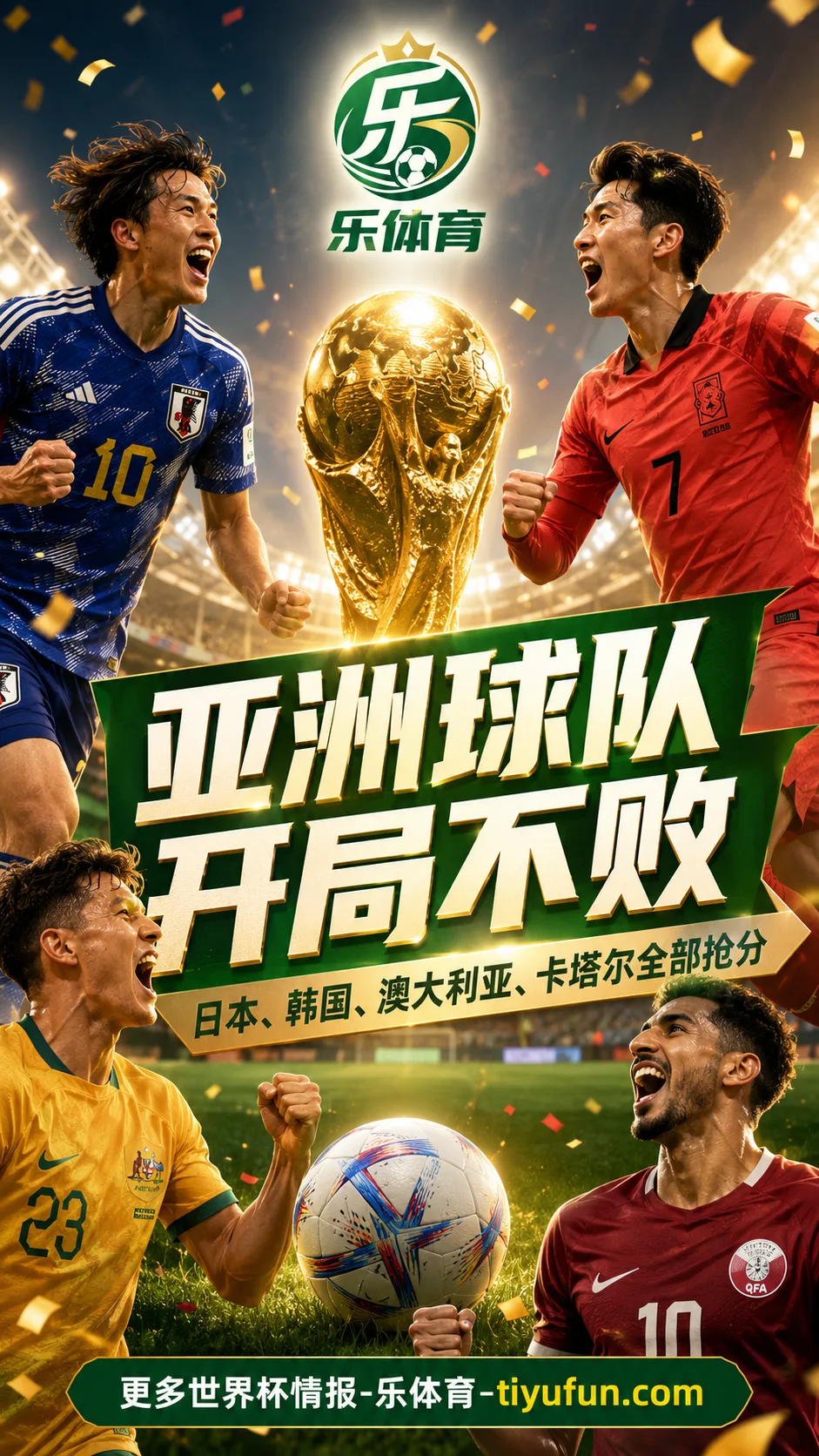 2026世界杯亚洲球队开局不败：日本韩国澳大利亚卡塔尔抢分，“亚洲无弱旅”引热议