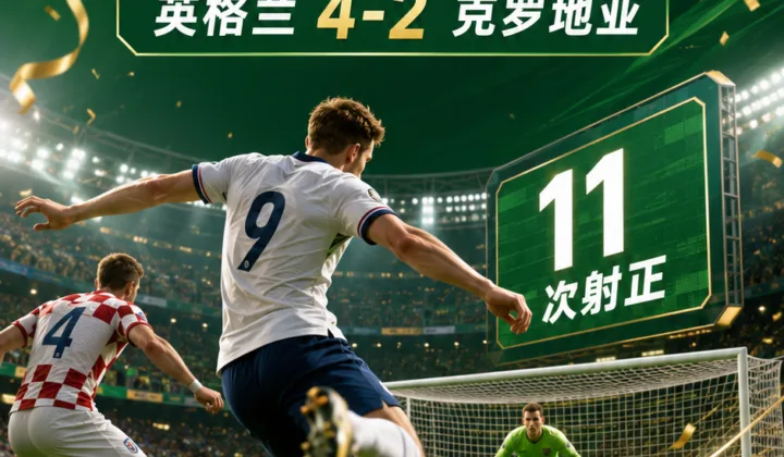 2026世界杯英格兰队11次射正，创本队1998年以来世界杯新高