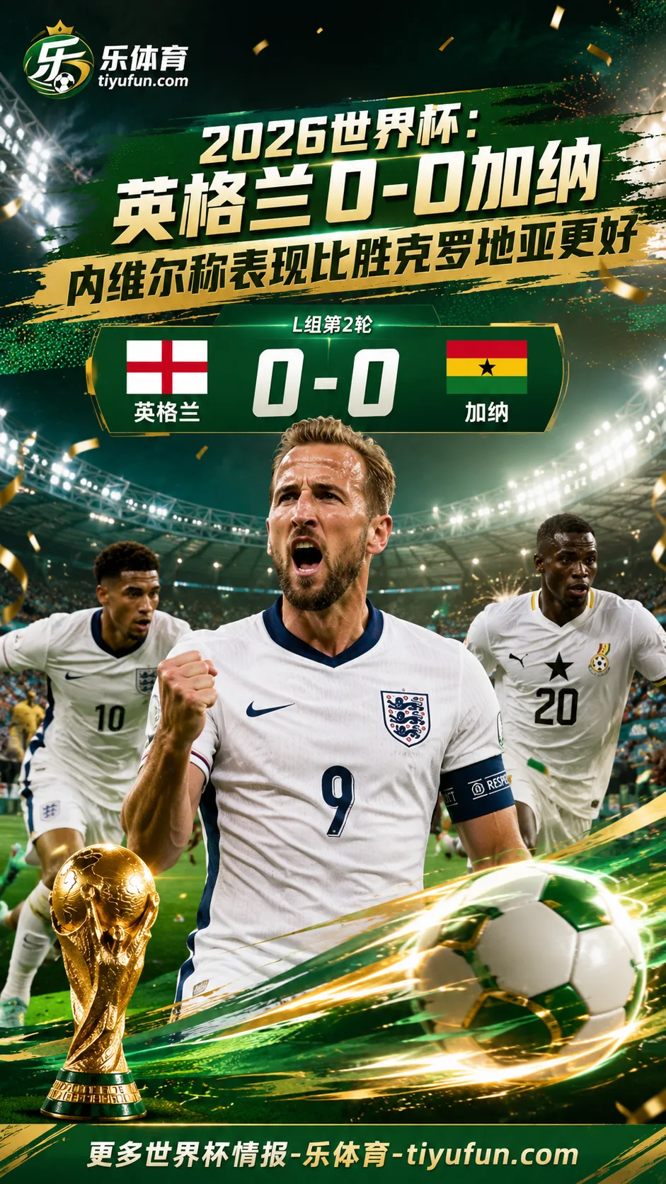 2026世界杯：英格兰0-0加纳，内维尔称表现比胜克罗地亚更好