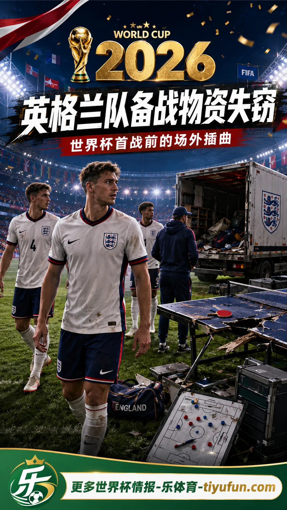 2026世界杯英格兰队装备被盗：训练物资运往堪萨斯城途中出事，图赫尔战术板幸存