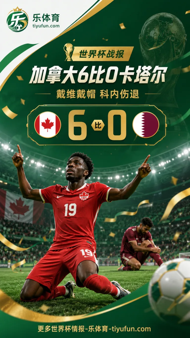 2026世界杯战报：乔纳森·戴维戴帽，加拿大6-0卡塔尔收获队史首胜