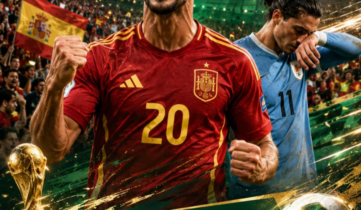 2026世界杯战报：巴埃纳制胜 西班牙1-0乌拉圭头名晋级32强