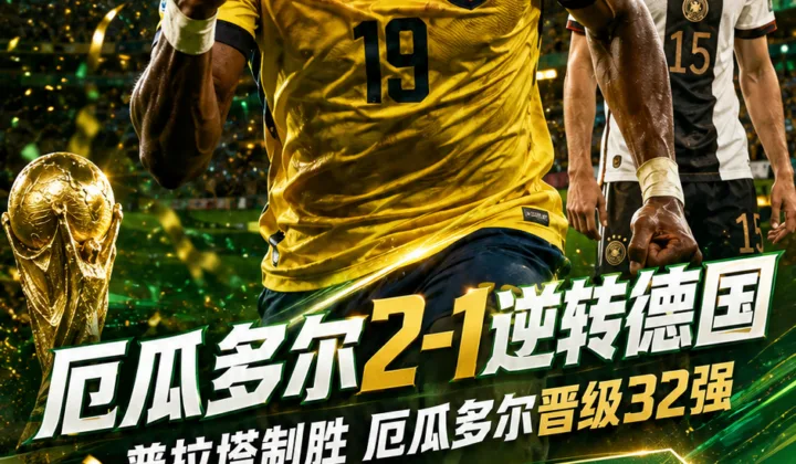 2026世界杯战报：厄瓜多尔2-1逆转德国，贝卡塞塞率队死里逃生晋级32强