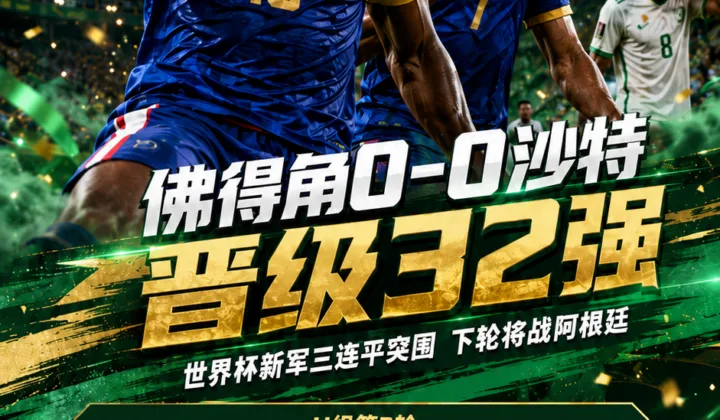 2026世界杯战报：佛得角0-0沙特，三连平晋级32强将战阿根廷