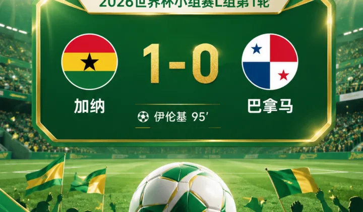 2026世界杯战报：伊伦基95分钟绝杀，加纳1-0巴拿马迎L组开门红
