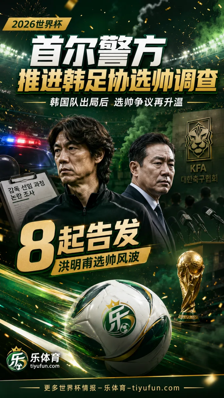 2026世界杯韩国队出局后续：首尔警方推进韩国足协选帅调查