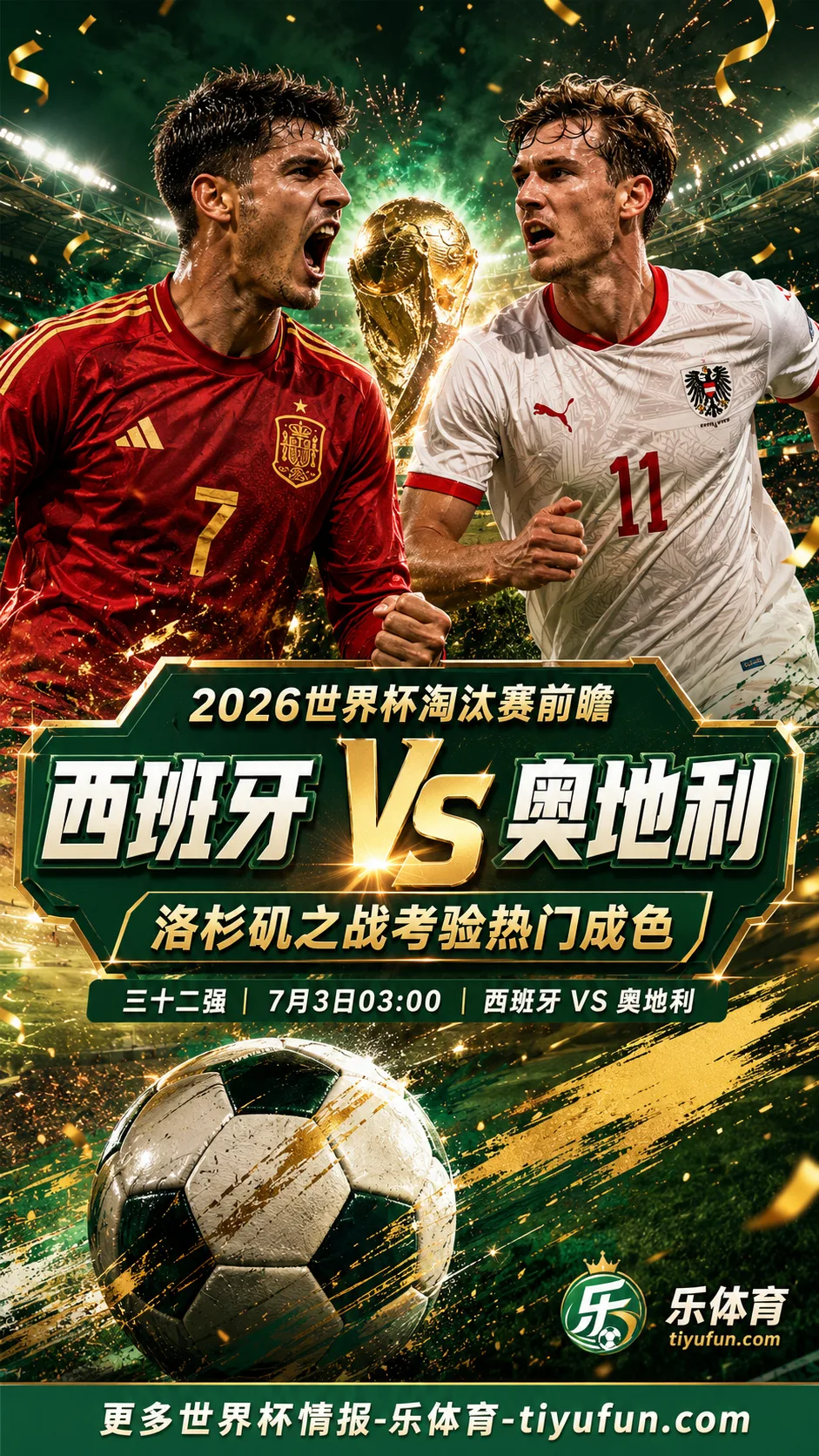 2026世界杯淘汰赛前瞻：西班牙vs奥地利，洛杉矶之战考验热门成色