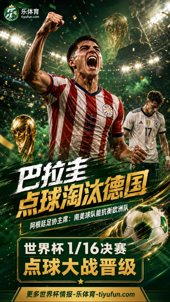 阿根廷足协主席祝贺巴拉圭点球淘汰德国：南美球队证明能抗衡欧洲劲旅