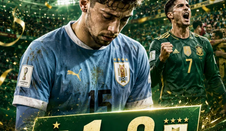 巴尔韦德告别世界杯！乌拉圭0-1西班牙出局，2026世界杯H组战报